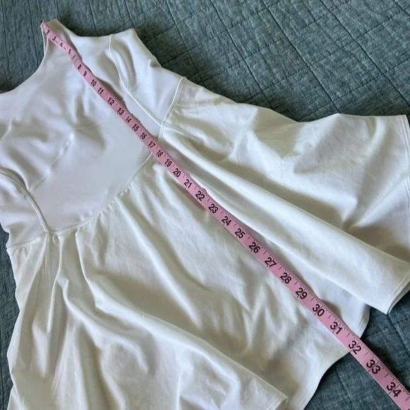 LULULEMON Court Crush Athletic Dress Built-In Shorts with Pockets in White - Picture 6 of 9